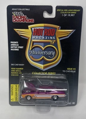 Chevy 1970 Chevelle Hot Rod Magazine 1:60 scale Racing Champions Die-Cast Car - Image 1 of 2
