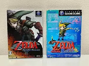 The Legend of Zelda Twilight Princess & Wind Walker Nintendo Gamecube From Japan - Picture 1 of 3
