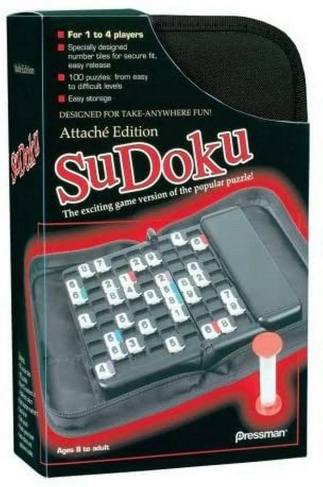 HTF Pressman Sudoku Attache Edition Travel Game New - Image 1 of 1