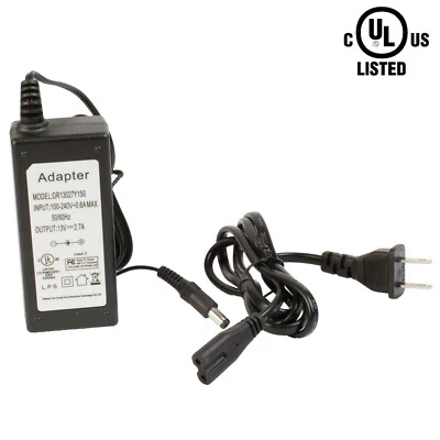 UL LISTED 13V 36W 2.7A power supply Class 2 AC Adapter LED driver 5.5mm x 2.1mm - Image 1 of 4