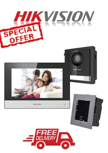 Hikvision KIT WLAN DS-KH6320-WTE1 (SCHWARZ) + DS-KD8003-IME1 + DS-kd-acf1/Kunststoff - Bild 1 von 1
