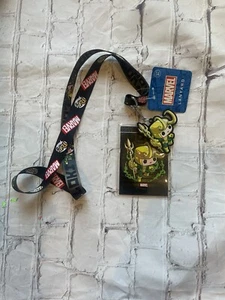 Funko Pop! Loki Lanyard - Badge Holder & Rubber Charm - Marvel Tom Hiddleston - Picture 1 of 1