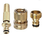 3 Peice Brass Garden Hose Fitting.Tap Connector Plus Hosepipe End Fitting