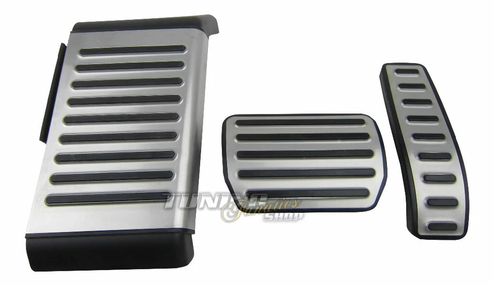 Für Audi Q7 4L Original Audi Edelstahl Pedale Pedalkappen + Fußstütze SET DSG - Bild 1 von 1