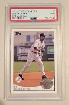 2009 Topps Yankee Stadium Opening Day Set Derek Jeter #1 PSA 9 MINT - Image 1 of 2
