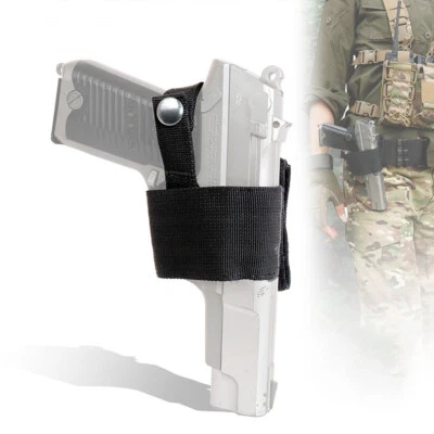 Tactical Concealed Carry Gun Holster Molle Military Pistol Pouch Waist Holder - Image 1 of 4