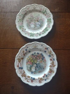2 Royal Doulton Brambly Hedge Salad Plates --- SUMMER and AUTUMN - Picture 1 of 5