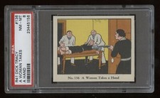 1937 R41 Walter Johnson Candy "DICK TRACY" #136 "A Woman" PSA 8