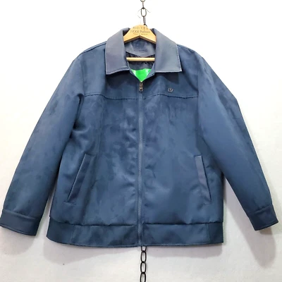 Chaqueta de moto Bottega Veneta BC Clothing para mujer azul oscuro ultragamuza manga larga Foto 1 de 4