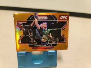 2022 Panini Prizm UFC Orange Prizm 99/99 Justin Gaethje #44 - Picture 1 of 6