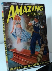 Amazing Stories - October 1950 - pulp - Clifford Simak - Fredric Brown - Picture 1 of 2