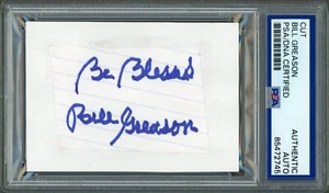 BILL GREASON SIGNED MINT CUT PSA/DNA NEGRO LEAGUES BIRMINGHAM BLACK BARONS WWII - Picture 1 of 2