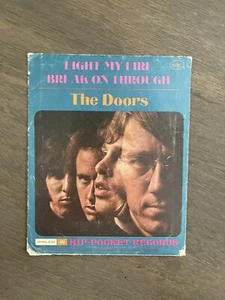 The Doors Hip Pocket Records “Light My Fire” & “Break On Through “ 45 RPM - Imagen 1 de 10