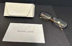 Neu Michael Kors Braun Rechteckig Brille Glitzer Bügel MK8016 52 17 135 - Bild 1 von 3