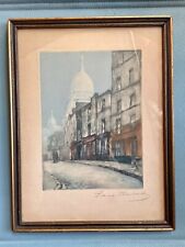 Original Mezzotint  “Rue des la Saules”, Montmartre by Eugene Paul (b.1830)