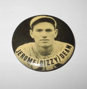 1930's Baseball Dizzy Dean St. Louis Cardinals Souvenir Stadium Pin Button - Picture 1 of 2