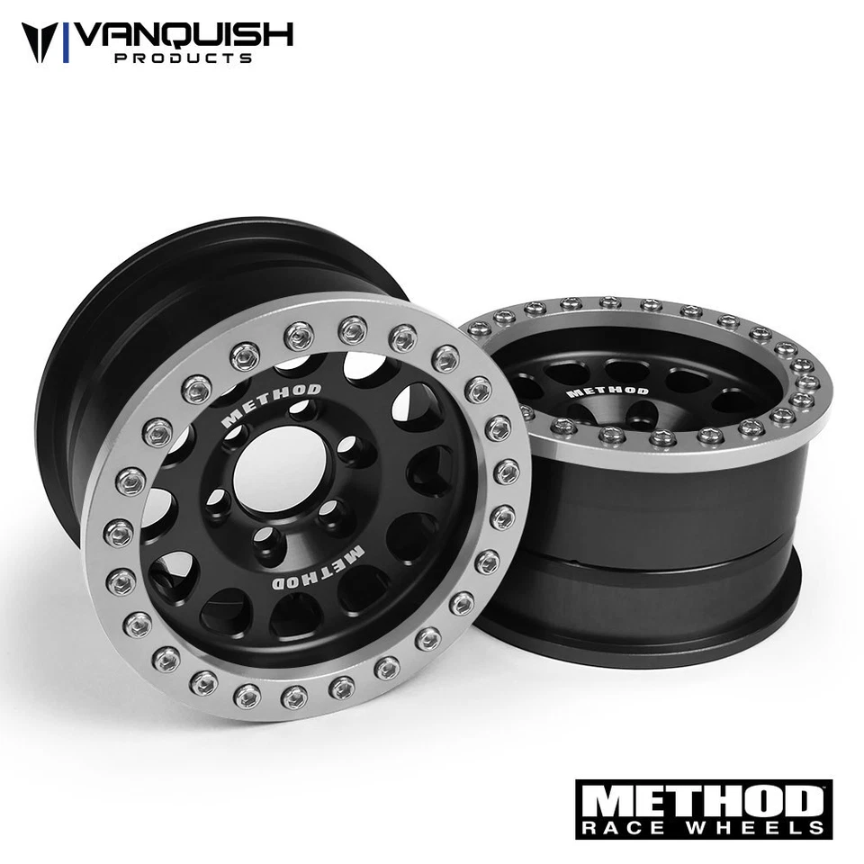Vanquish VPS07911 Method 1.9 Race Wheel 105 Black/Clear Anodized (2) - Image 1 of 1