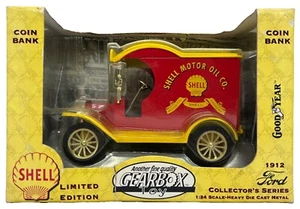 1996 GEARBOX TOY (SHELL) 1912 FORD DELIVERY TRUCK DIECAST BANK 1:24 BOXED - Picture 1 of 5