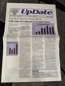 FEDERAL EXPRESS August 1986 Newsletter “ UP DATE “ - Picture 1 of 5