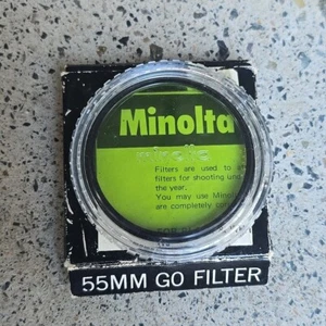 Genuine Minolta Go Filter 55mm F55NA Made In Japan - Great Condition W Box - Picture 1 of 4