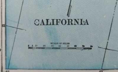 Mapa de California 1900 vintage 14"x22" ~ antiguo original OAKLAND SAN FRANCISCO Foto 1 de 4