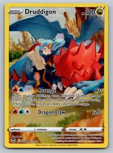 Druddigon TG09/TG30 Ultra Rare Silver Tempest Pokemon Card - NM Near Mint - Picture 1 of 2