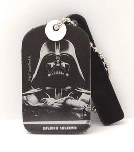 Disney Parks Collectibles Star Wars Darth Vader Leather Keychain Tag - Picture 1 of 1