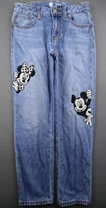 Girl's 2017 Gap Disney Girlfriend Jeans Mickey Minnie Mouse Size 8 - Picture 1 of 12