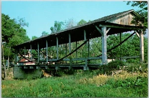Covered Bridge Montgomery County #1 Germantown Ohio OH Postcard Unposted - Picture 1 of 2