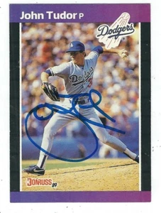 Autographed JOHN TUDOR 1989 Donruss Los Angeles Dodgers card #195 w/COA - Picture 1 of 1
