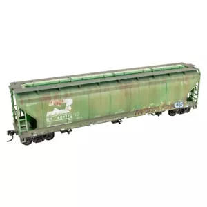 Micro Trains ~ HO Scale ~ Weathered Burlington Northern Grain Hopper ~ 2000004 - Picture 1 of 1
