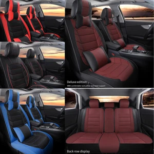 For Cadillac CTS 2008+ / SRX 10-16 Car Seat Cover Full Set Front Rear Cushion US - Picture 1 of 28
