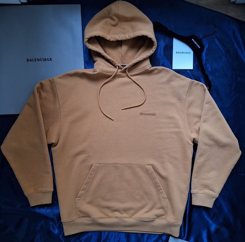 Felpa con cappuccio Balenciaga Corp Logo Popover vestibilità media oversize controllo misura