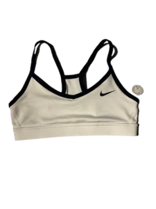 Nike Girl's Dri-Fit Light Support Sports Bra Black/White 846096-101 - Picture 1 of 1