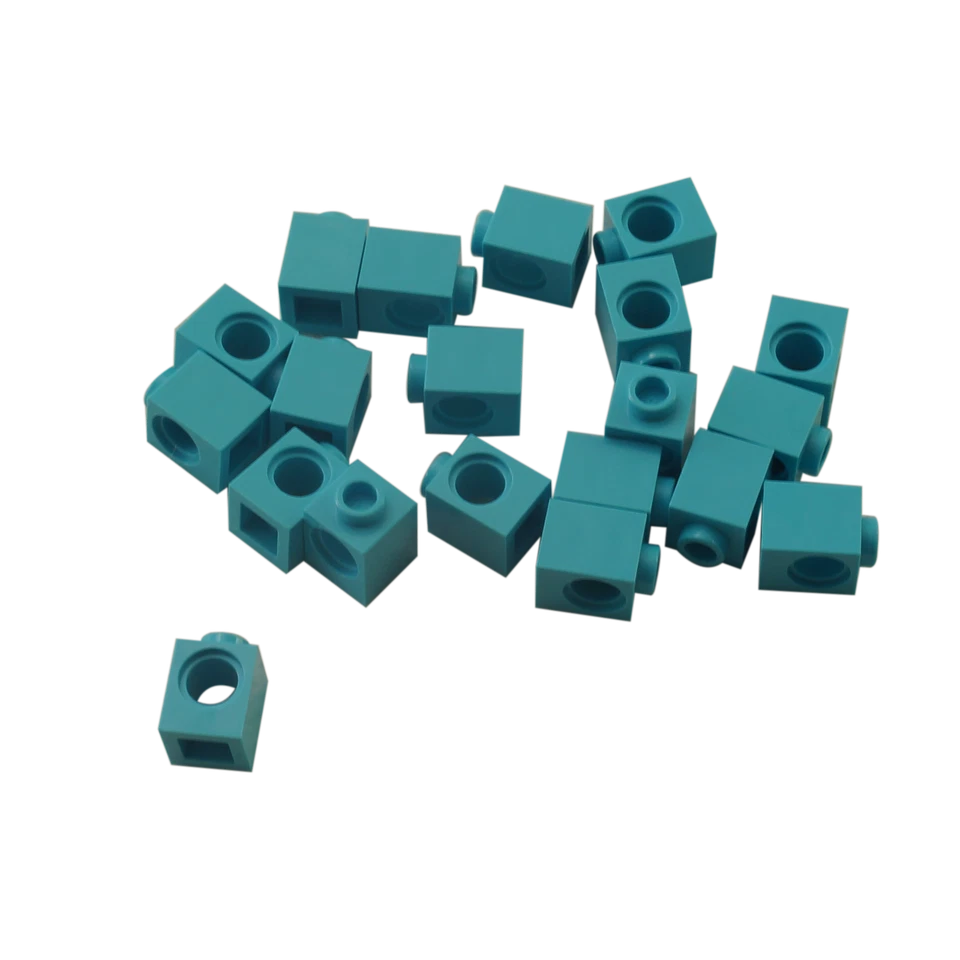 20x LEGO 6541 Technic Brick with Hole 1x1 reddish Brown | 4620075