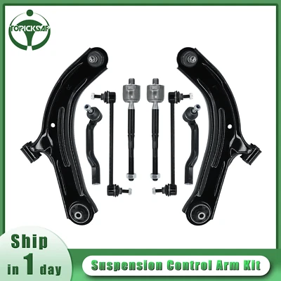 8pc For 07-12 Nissan Versa 09-13 Cube Suspension Kit Control Arm Tie Rod Swaybar Foto 1 de 4