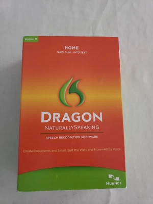 Dragon Naturally Speaking Home Version 11 Speech Recognition Software Microphone - Image 1 of 4