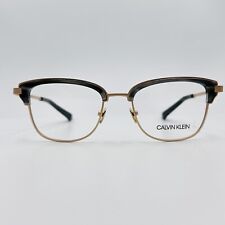 Calvin Klein eyeglasses Ladies Oval Gold Grey Cat Eye Mod. CK 8066 New