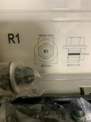 Tapón de drenaje de aceite M12x1,25x12 mm tapón de protección del cárter de aceite del motor Smart-O R1 cantidad 2 Foto 1 de 3