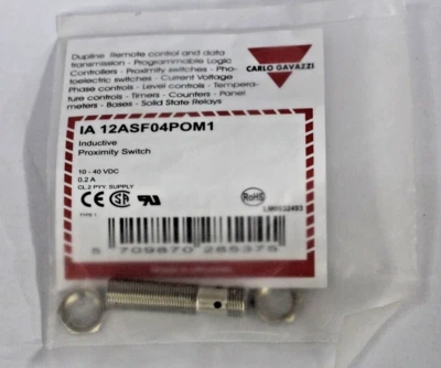 New One CARLO GAVAZZI IA 12ASF04POM1 Proximity Switch Sensor - Image 1 of 4