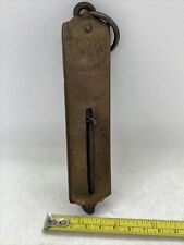 Antique PS&W CO Brass Face Hanging Hook Spring Scale FREE SHIPPING