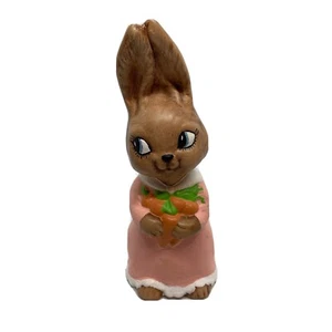 Decoración vintage de conejo de Pascua pintado a mano - Imagen 1 de 6