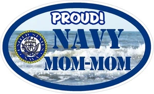 NAVY MOM MOM MILITARY VINYL DECAL PROUD - Picture 1 of 1