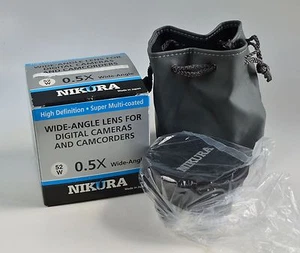 Nikura 52mm 0.5X High Definition Wide Angle Lens (BRAND NEW In Box) LNO152W - Picture 1 of 10