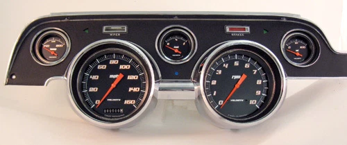Classic Instruments Ford Mustang 67 68 Gauge Cluster Velocity Series MU67VSB - Image 1 of 1