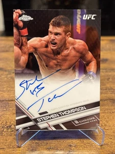 2017 Topps Chrome UFC Fighter Auto Stephen Thompson #FA-ST Auto - Imagen 1 de 2