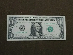 2021 $1 Dollar Birthday Note J20010609A Circulated Ungraded - Picture 1 of 4