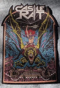 Castle Rat Patch Show Exclusive Heavy Metal Band Official Iron On Rare Rarität - Bild 1 von 1