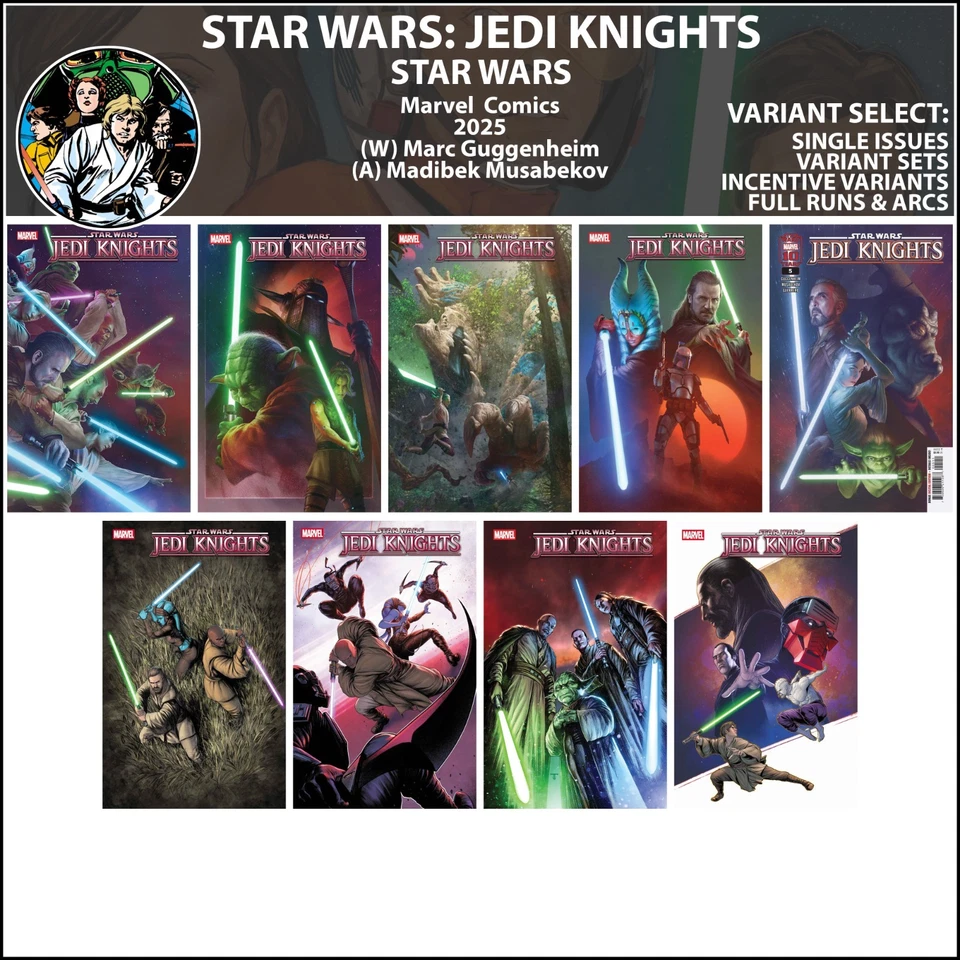 Star Wars: Jedi Knights (2025) #1 2 3 4 5 6 7 8 9 Marvel Comics COVER SELECT - Image 1 of 1