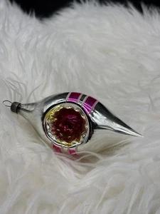 Adorno vintage cristal bolas de Navidad carámbano - Imagen 1 de 4